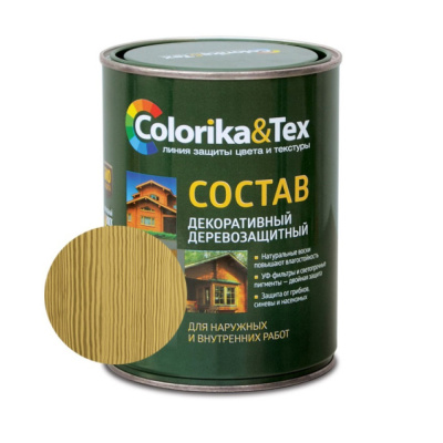 Состав деревозащитный ''Colorika&Tex'' сосна 0,8л