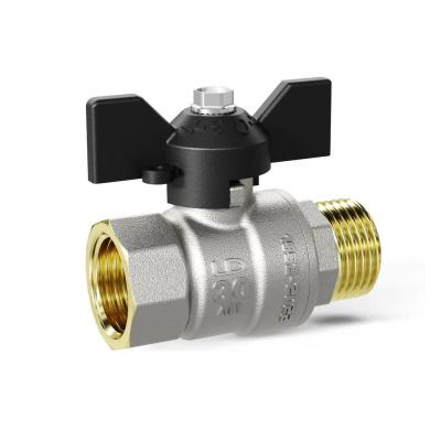 Кран шар. с американкой 1/2 г/ш бабочка Ду15 Ру40 LD Pride (19)