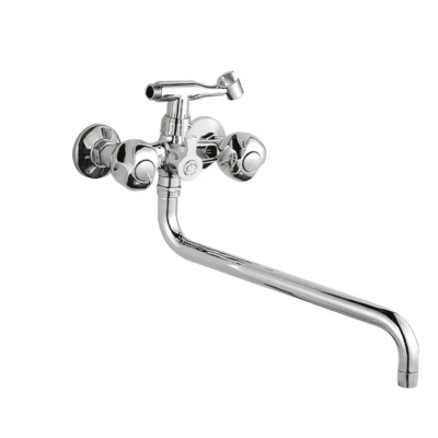 Смеситель для ванны излив 350мм(с картриджным перекл.)(цинк)(10) Ledeme L2726 