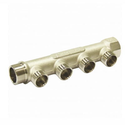 Коллектор 4 выхода (наружная резьба) 3/4"х1/2" СТМ