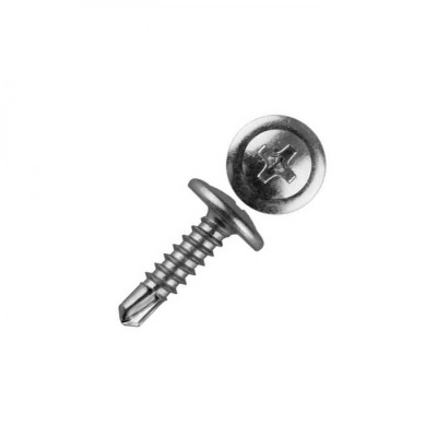 Саморез 4,2x32 полусф. с пр/ш и сверл. оц.