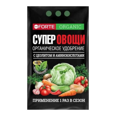 Куриный помет удобрение органическое  2кг Бона форте Супер Овощи с цеолитом 2/10 БФ