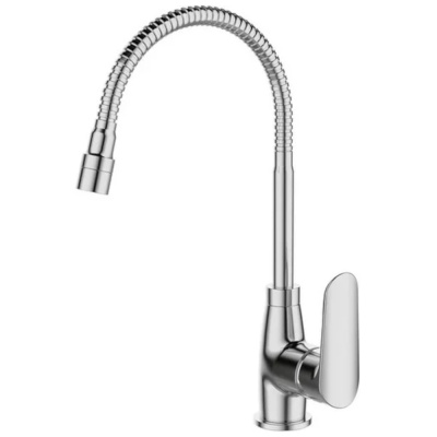 Смеситель для кухни Milardo Meal с гибким изливом и душевой насадкой, глянцевый хром M05SB2FM05