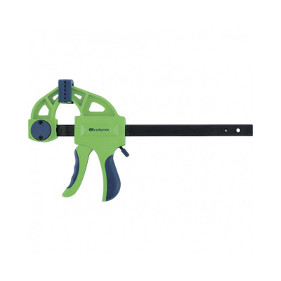 Струбцина F-образная, быстрозажимная, 200х70х420 мм,пласт.корпус,фиксатор,двухкомп. рук-ка// Сибртех