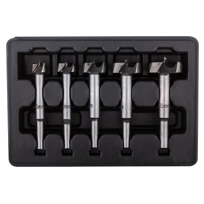 Фрезы по дереву (сверла Форстнера), усиленная 60# сталь, 5 шт., 15/20/25/30/35 мм