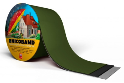 Лента-герметик NICOBAND Зеленый 3м*5см 