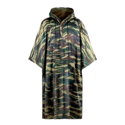 Дождевик-пончо SMLP02 сверхпрочный ПВХ, милитари, с люверсами, 150 мк, Nadzor/20