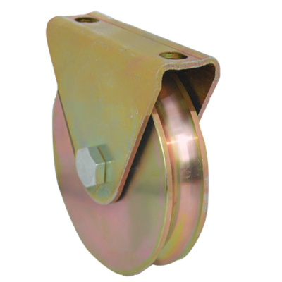 Роликовое колесо для откатных ворот,  60мм, анодированное.