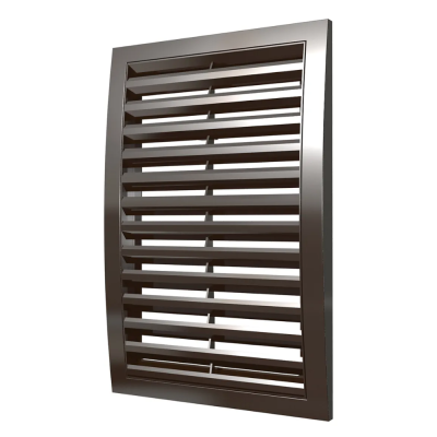 Решетка наружная ASA вентиляционная регулируемая 200х300, коричневая 2030РРПН кор