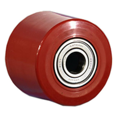 Колесо (красное) б/г полиуретан. без кронштейна малое для рохли  80*93мм (104080)