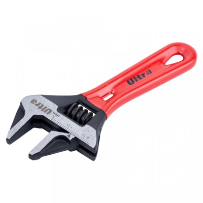 Ключ разводной Sturm 120мм, зев 24мм,СУПЕРТОНКИЕ ГУБКИ, обливная рукоятка 