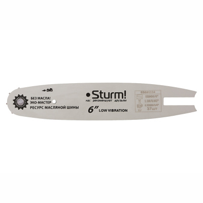 Шина пильная  6" паз 1,1 мм, 1/4", 37 зв Sturm! для CSC1804 SB061114