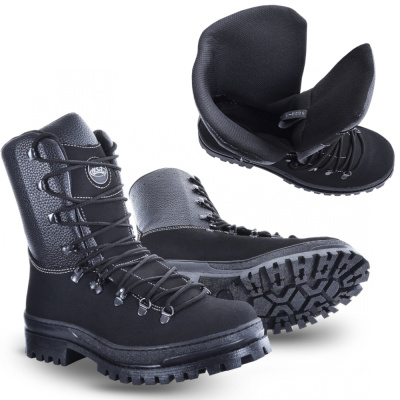 Ботинки мужские демисезонные "PATROL PROTECTOR GRAFFIATO 19", черные  (42)