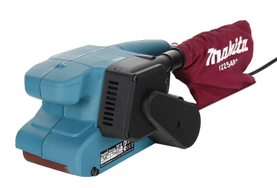 Шлифмашина ленточная 9910 Makita, 650Вт,76х457мм,270м\м,2,6кг,кор, п\сборник