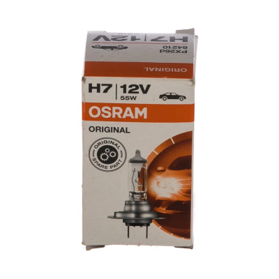 Лампа авт. 12V ( cтандарт) H7 55W PX26d (1 шт., картон) Osram