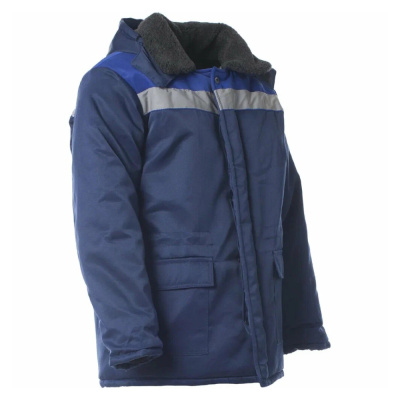 Куртка утеплённая мужская «БРИГАДИР» цв. т.синий, васильковый (48-50)  96-100/170-176