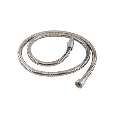 Шланг металл-растяжка, алмазная полировка, двойной замок, вставка нейлон EPDM, 1/2"х1/2" имп./кон., 