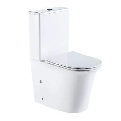 Унитаз напольный с бачком AVISIO (610*380*830) безободковый крышка тонкая дюро быстросем 