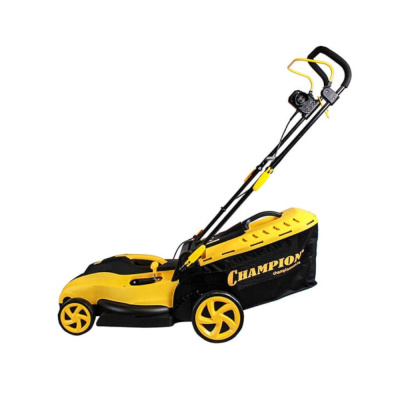 Газонокосилка эл. CHAMPION EM4217 (1,8 кВт пласт+ткань травосб. 50л  шир.420мм выс.20-70мм, 12,5кг)