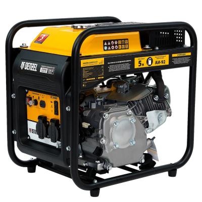 Генератор инверторный GT-2500iF, 2,5 кВт, 230 В, бак 5 л DENZEL 94704