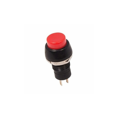 Выключатель-кнопка  250V 1А (2с) ON-OFF  красная  Micro (PBS-20А) REXANT 