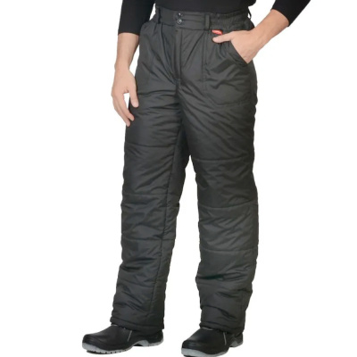 Брюки "СИРИУС-Европа" утепленные черные р.  88-92/170-176 (ЧЗ)