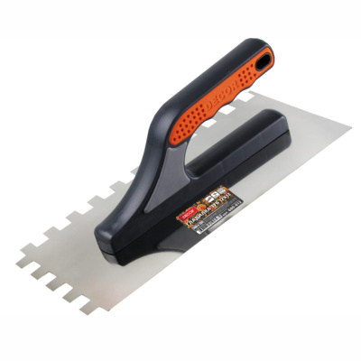 Гладилка DЕCOR, 3К, 280х130 мм, Нерж. зуб 10х10 мм; 0,7 мм 