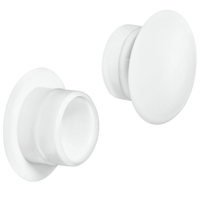 Заглушка под отверстие D10мм, белая (12шт)