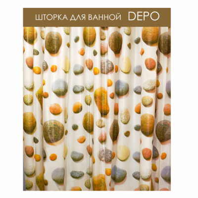 Шторка д/в 180х200 без колец PEVA 0.07 мм DEPO COLLECTION