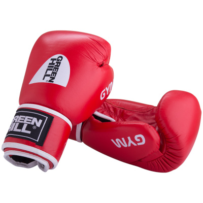 Боксерские перчатки GYM красные (14oz)