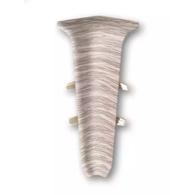 Угол для плинтуса 70мм "Деконика" Дуб латте / 229 внутренний