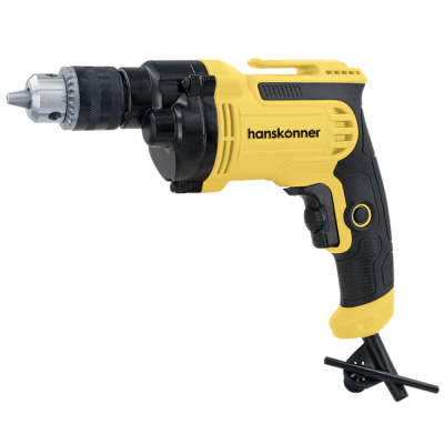Дрель электрическая Hanskonner , 700 Вт,  0-1700 об/мин, ПОНИЖАЮЩИЙ РЕДУКТОР, 4 м кабель, п HID2175 