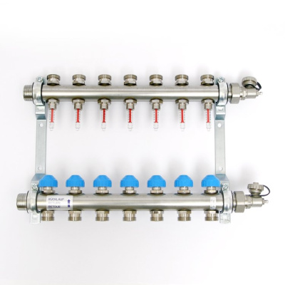 Группа коллекторная из нерж. стали 1" х 3/4" 7 выходов (5/1)ViEiR  VR115-07A