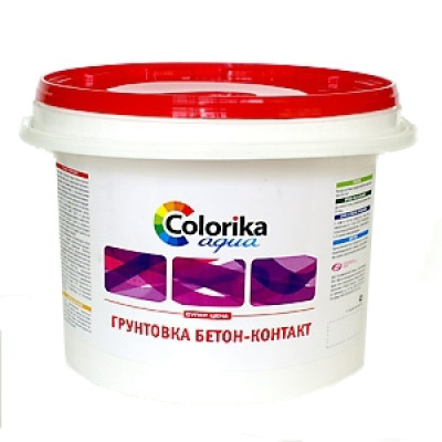 Грунтовка "Colorika Aqua" бетон-контакт 8 кг