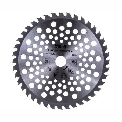 Диск для триммера, 230 х 25,4 толщина 1,3 мм, 40 зубьев// Denzel
