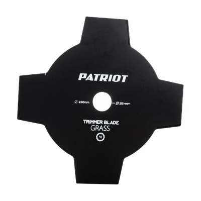 Нож PATRIOT TBS-4, D=230*25,4мм, толщина 1,6 мм 4 - лопастной