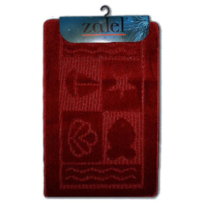 Коврик для ванной комнаты Zalel 60*100 BORDO (бордовый)