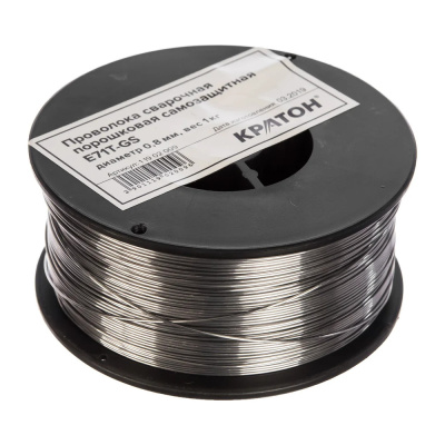Проволока сварочная порошковая самозащитная Кратон 0,8мм, 1кг