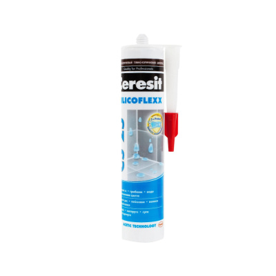 ГЕРМЕТИК-ЗАТИРКА СИЛИКОН. CS 25  №01  БЕЛАЯ  280 МЛ (1/12) "CERESIT"