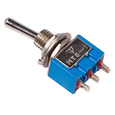 Тумблер 250V 3А (3c) ON-OFF-ON однополюсный  Micro  (10/5000)