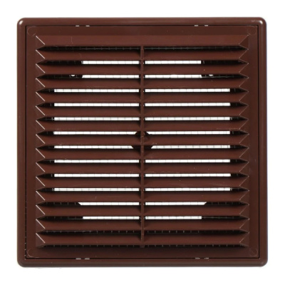 Решетка вентиляционная разъемная коричневая П1515Р