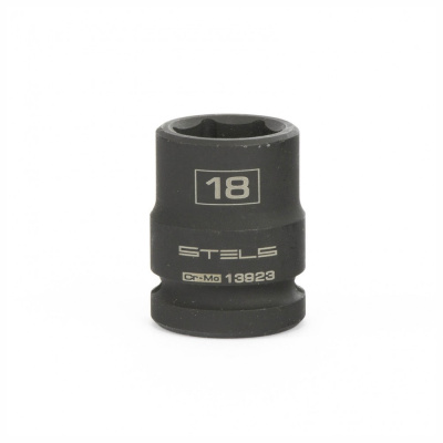 Головка ударная шестигранная, 18 мм, 1/2", CrMo// Stels