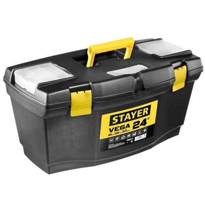 Ящик для инструментов (38105-21) STAYER  VEGA-24, 610 х 320 х 300 мм, (24"), пластиковый 
