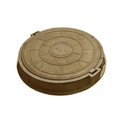 Люк полимерный круглый 30кН (3тн) 750/730 Коричневый