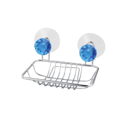 Мыльница д/ванной подвесная на присосках Бриллиант, прямоугол., металл, 311456, Рыжий Кот