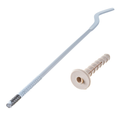 Кронштейн для радиатора сдюбелем анкерный белый 7*300мм