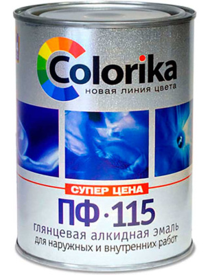 Эмаль ПФ-115 "Colorika" серая 0,8 кг