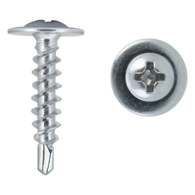 Саморез ПШС 4,2х19 (12х1000шт) цинк (короб Rizzel)