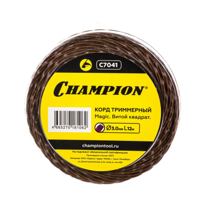 Корд трим.CHAMPION Magic 3.0мм* 12м (витой квадрат)