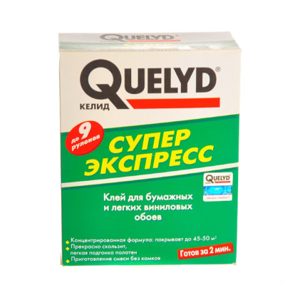Клей для всех видов обоев, Quelyd, Экспресс-супер, 250 г, 30000501